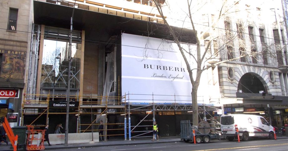 Burberry Mesh Building Wrap