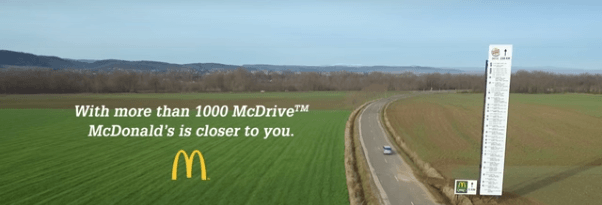 McDonalds Advertisement with Burger King